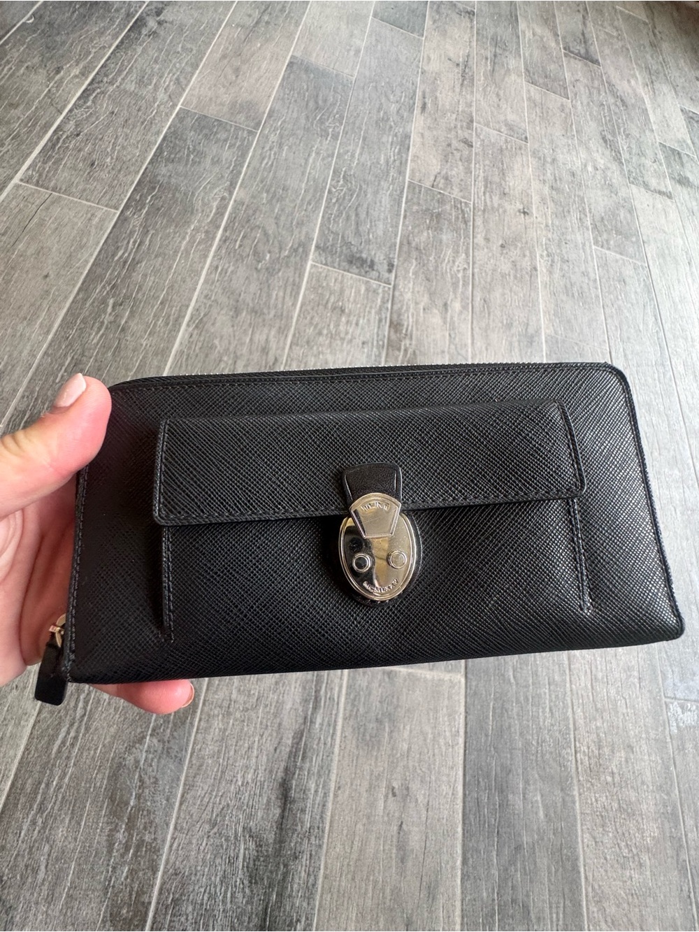 TUMI black leather wallet
